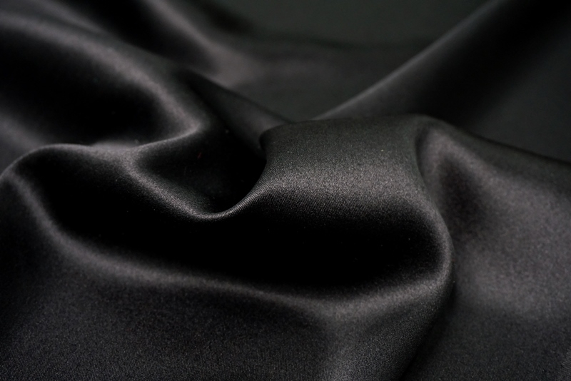 Купить ткань Атлас в Москве цвета Черный - SE-5329 #Black